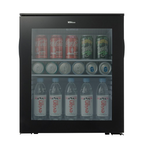 [윈세프] 무소음 쇼케이스 미니 냉장고 음료수냉장고 60L WC-60D