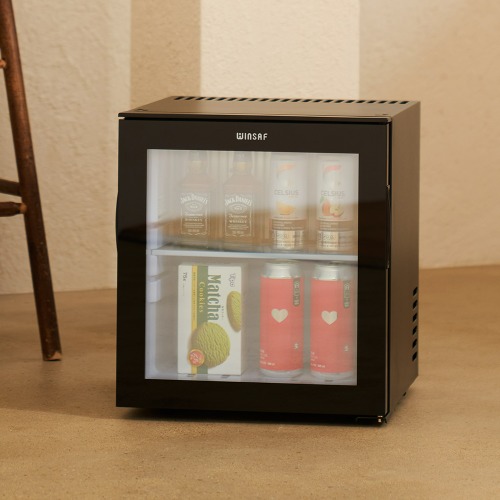 [윈세프] 무소음 쇼케이스 미니 냉장고 음료수냉장고 25L WC-25D